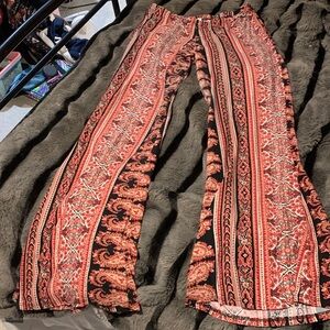 #549 Bohemian Paisley Wide-Leg Pants